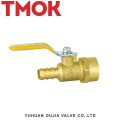 brass color long handle brass life lever shut-off 4 inch brass ball valve